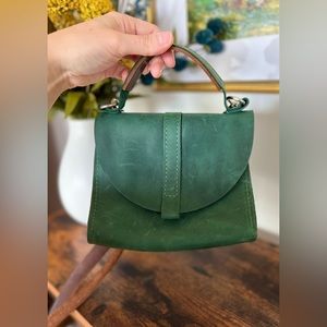Small Leather Crossbody/Handbag (Green)